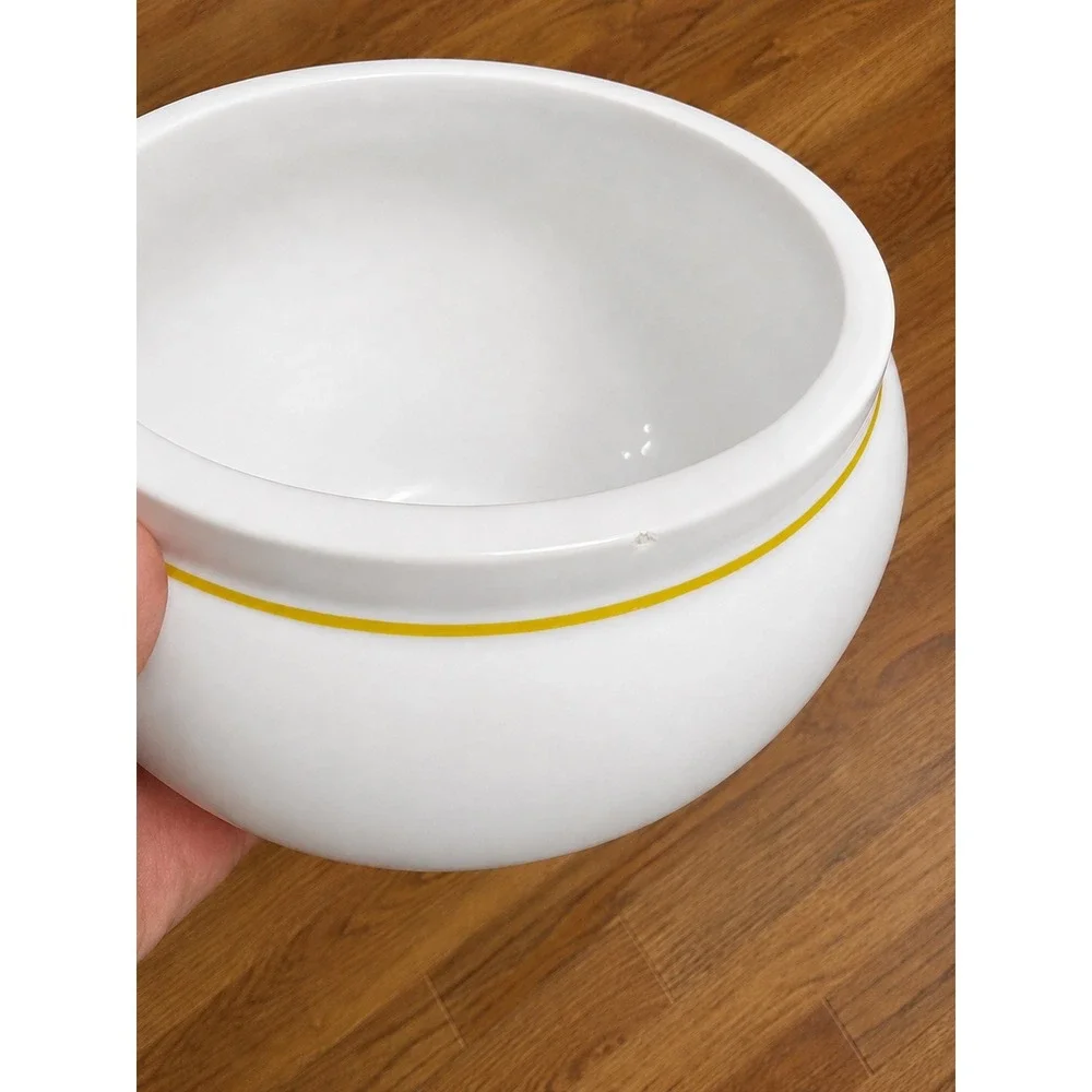 Pivato Nove Italy Pair Ceramic Lidded Vanity Jars Canisters Yellow Floral